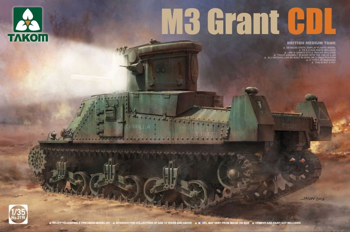 Takom 2116 CHAR MOYEN BRITANNIQUE M3 GRANT CDL 1/35