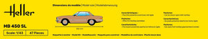 Heller 56171 Kit de démarrage - MB 450 SL 1/43  – image 3