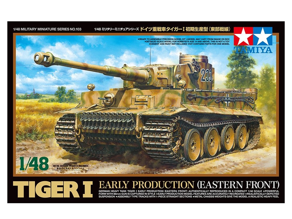 Tamiya 32603 Char lourd allemand Tiger I, première production (Front de l&amp;#39;Est) 1/48