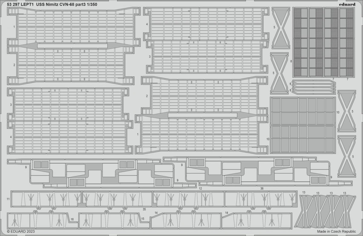 Eduard BIG5369 USS Nimitz CVN-68 PARTIE I Trumpeter 1/350 – image 3