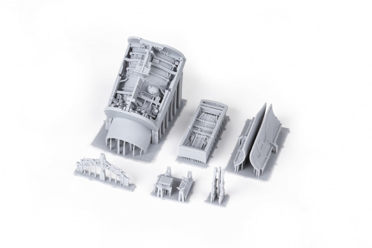 Eduard 648984 Baies de train d&amp;#39;atterrissage F-16C (version tardive) - Maquette KINETIC PRINT au 1/48 – imagen 9