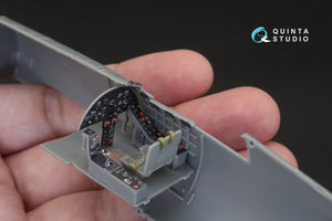 Intérieur imprimé en 3D et coloré sur papier décalcomanie Quinta Studio QD48109 F4U-4 (pour kit HobbyBoss) 1/48  – immagine 6