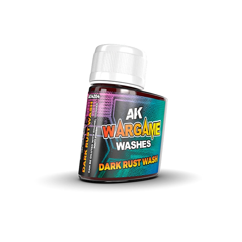 AK Interactive AK14204 DARK RUST WASH – WARGAME SERIES 35 ml