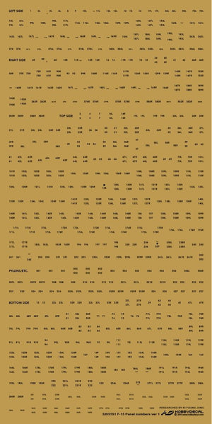 HobbyDecal ST32051V1 Numéros de panneaux F-15 ver 1 1/32