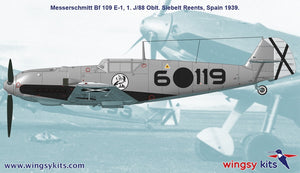 Maquettes Wingsy D5-09 MESSERSCHMITT Bf 109 E-1 et E-3 Legion Condor 1/48 – image 9