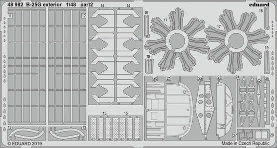 Eduard 48982 B-25G extérieur 1/48 ITALERI – Bild 2