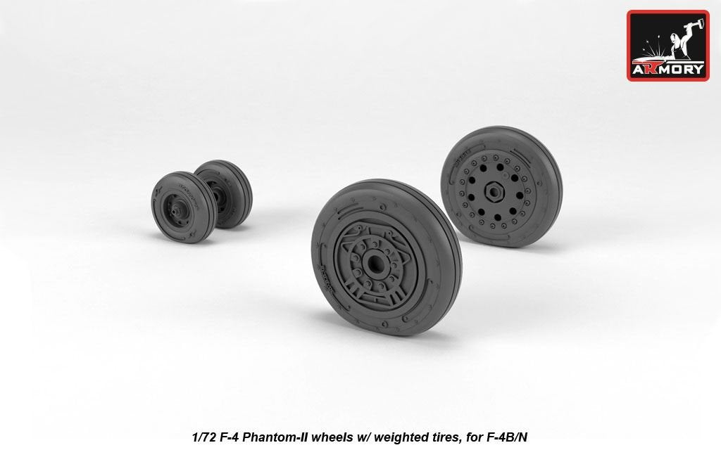 Roues Armory Models AW72328 F-4 Phantom-II avec pneus lestés, échelle 1/72 (début) – image 3