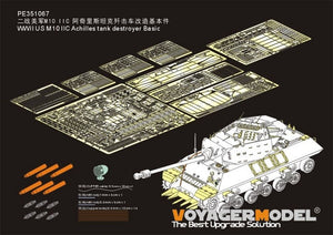 Maquette Voyager PE351067 Chasseur de chars américain M10 IIC Achilles (version de base) pour AFV CLUB, échelle 1/35
