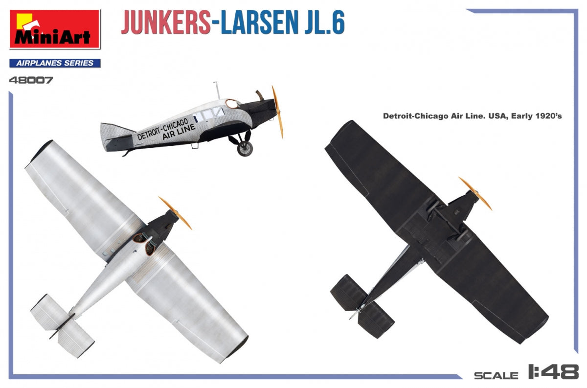MiniArt 48007 Junkers-Larsen JL.6 1/48 – image 4