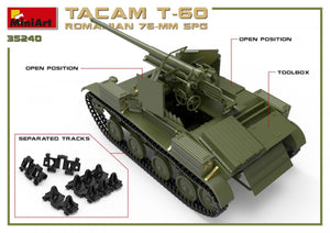 MiniArt 35240 KIT INTÉRIEUR SPG TACAM T-60 ROUMAIN 76 mm 1/35 – immagine 7