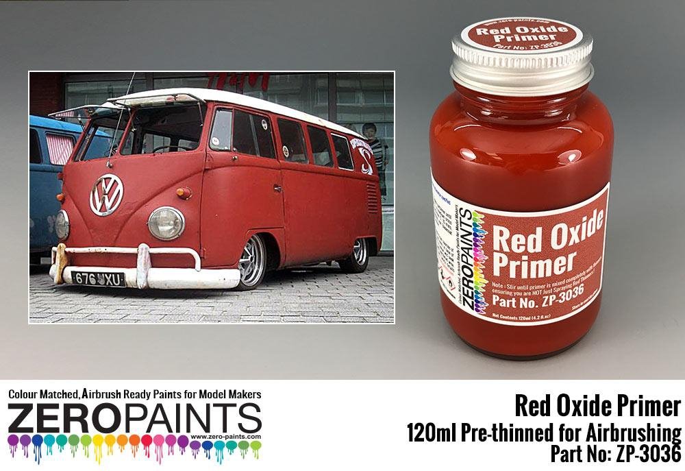 Apprêt antirouille rouge Zero Paints ZP-3036 120 ml pour aérographe