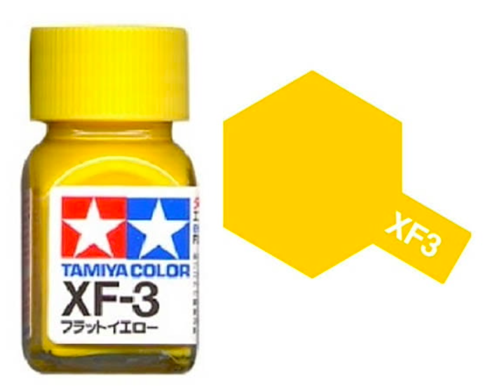 Peinture émail Tamiya XF3 Jaune mat (80303)
