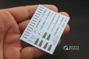 Intérieur imprimé en 3D et coloré sur papier décalcomanie Quinta Studio QD32063 Bf 110C/D (pour maquette Dragon) 1/32  – imagen 5