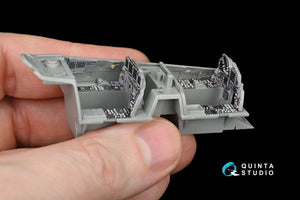 Intérieur imprimé en 3D et coloré sur papier décalcomanie Quinta Studio QD48090 F-15E (pour kit GWH) 1/48 – image 10