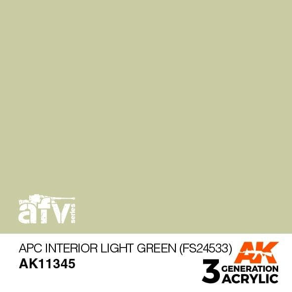AK Interactive AK11345 APC Intérieur Vert Clair (FS24533) 17 ml