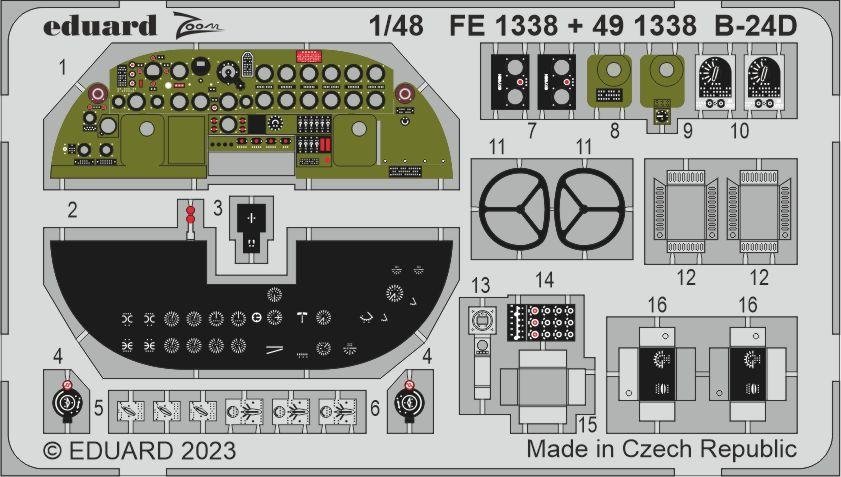 Eduard BIG49372 B-24D PARTIE I REVELL 1/48  – immagine 6
