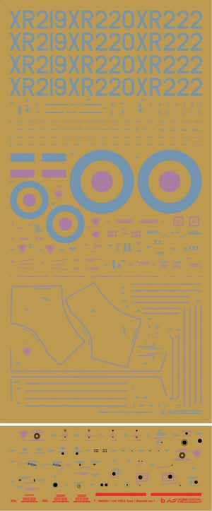 HobbyDecal ST48029V1 BAC TSR.2 Pochoirs ver 1 1/48
