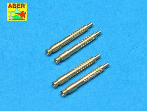Aber A32011 Jeu de 4 embouts de canon pour mitrailleuse d&amp;#39;avion allemande MG 131 de 13 mm (1/32)