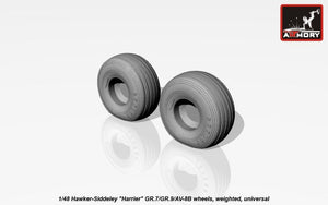 Armory Models AW48405 Hawker-Siddeley Harrier GR.7/GR.9/AV-8B wheels w/ weighted tyres 1/48 – zdjęcie 9