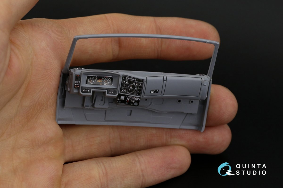 Quinta Studio QD35053 KAMAZ 65115 Camion-benne, intérieur imprimé en 3D et coloré sur papier décalcomanie (Zvezda), échelle 1/35 – image 4