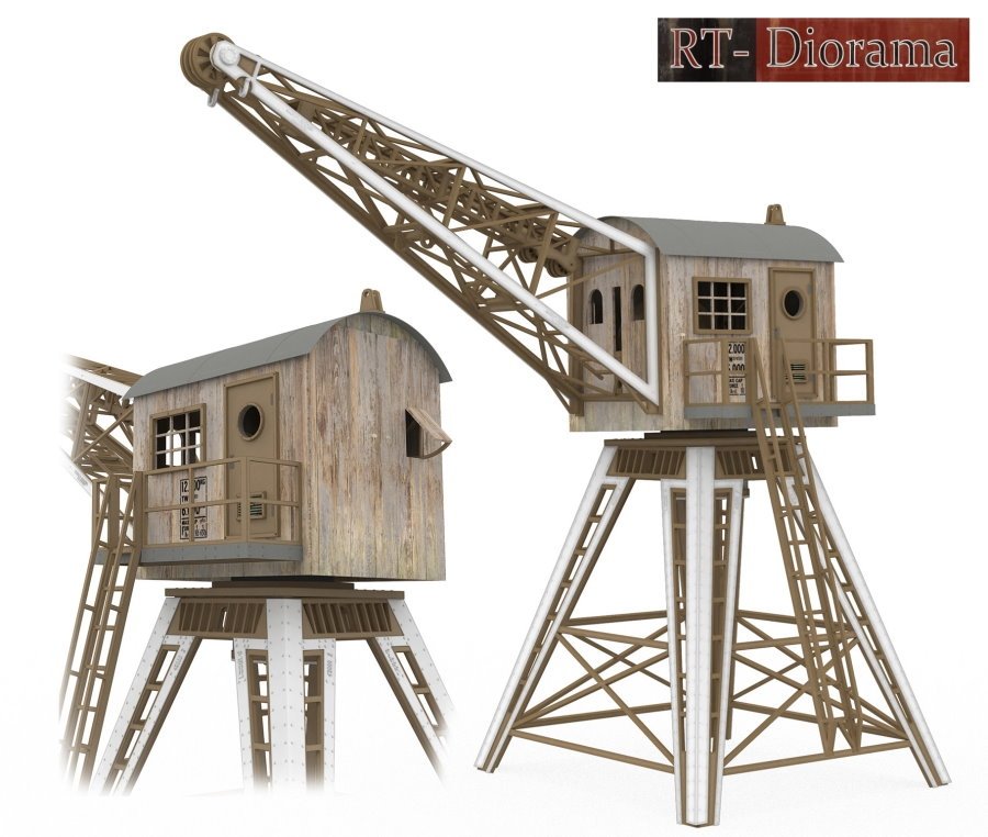RT-Diorama 35311 Grue portuaire 1/35, échelle 1/12 – immagine 2