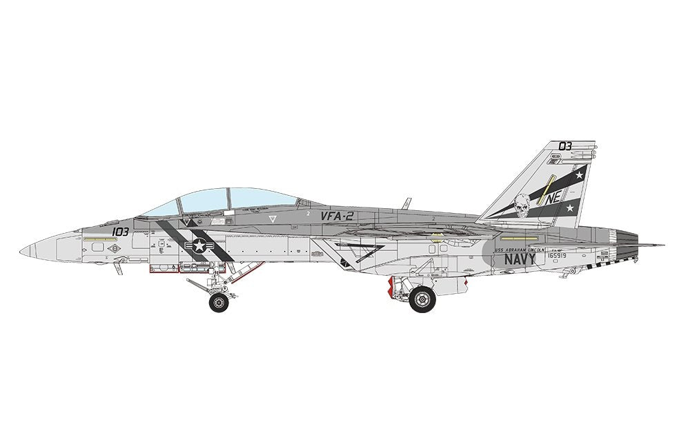 Meng LS-016 BOEING F/A-18F SUPER HORNET CHASSEURS DE BONUS 1/48 – image 14