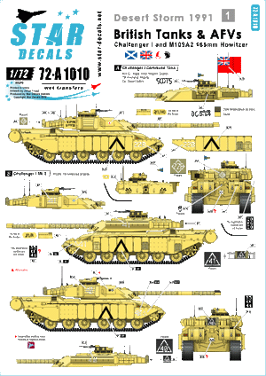 Star Decals 72-A1010 Desert Storm 1991 (1) 1/72