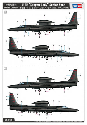 Hobby Boss 81740 U-2R Dragon Lady 1/48 – immagine 5