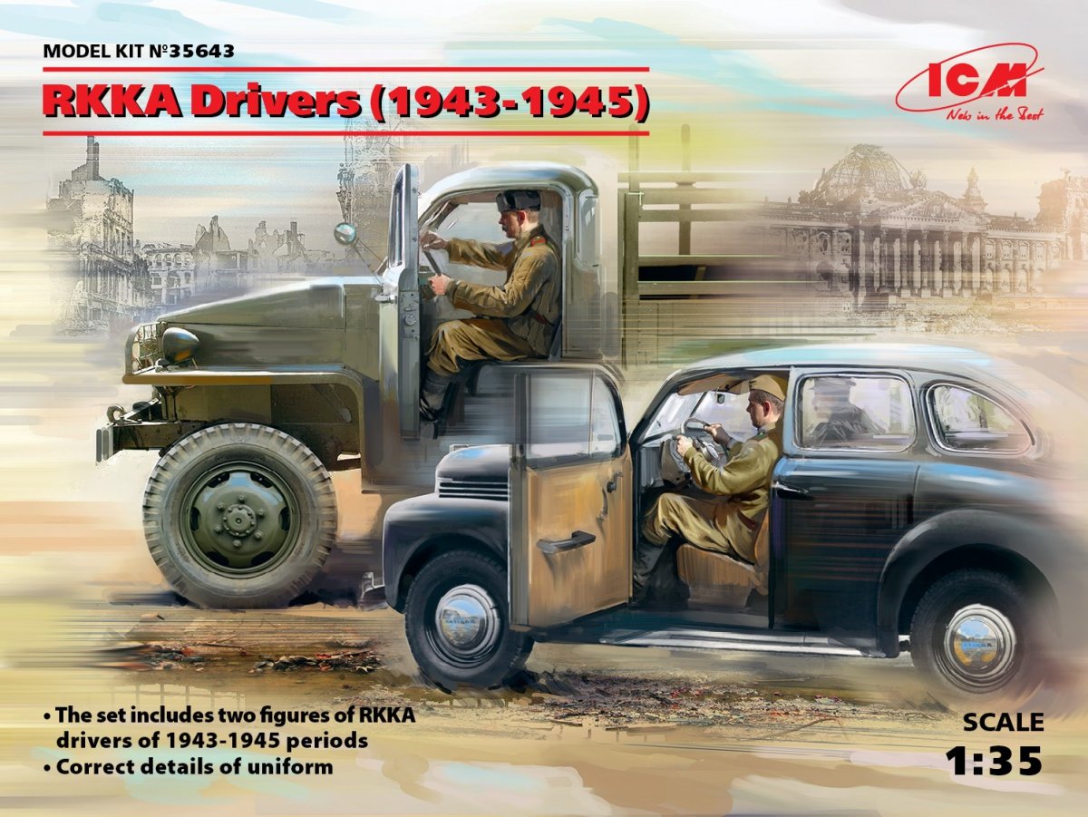 ICM 35643 Conducteurs RKKA (1943-1945) (2 figurines) (1/35)