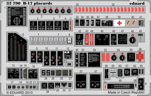 Plaques Eduard 32790 B-17 1/32 HK Models