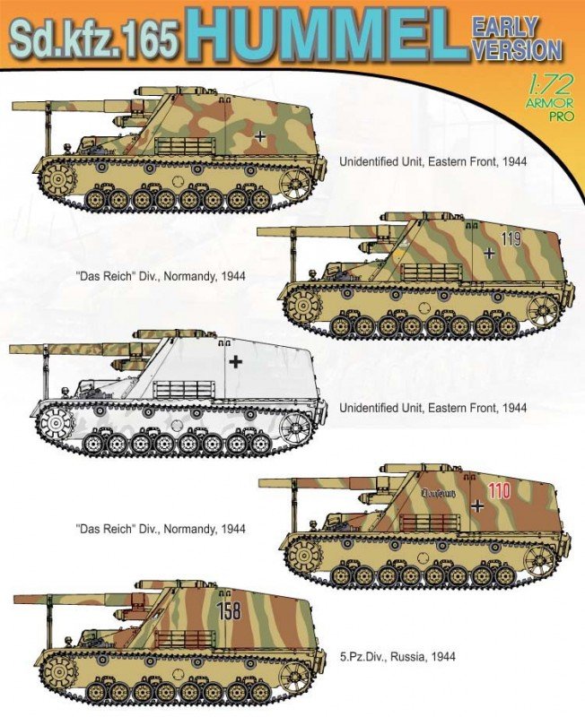 Dragon 7244 Sd.Kfz.165 Hummel 1/72 – zdjęcie 2