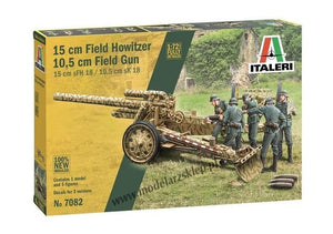 Italeri 7082 Obusier de campagne de 15 cm / Canon de campagne de 10,5 cm 1/72