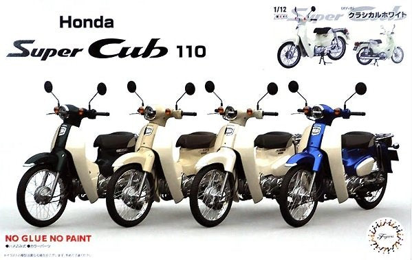 Fujimi 141824 Honda Super Cub 110 (Blanc classique) 1/12