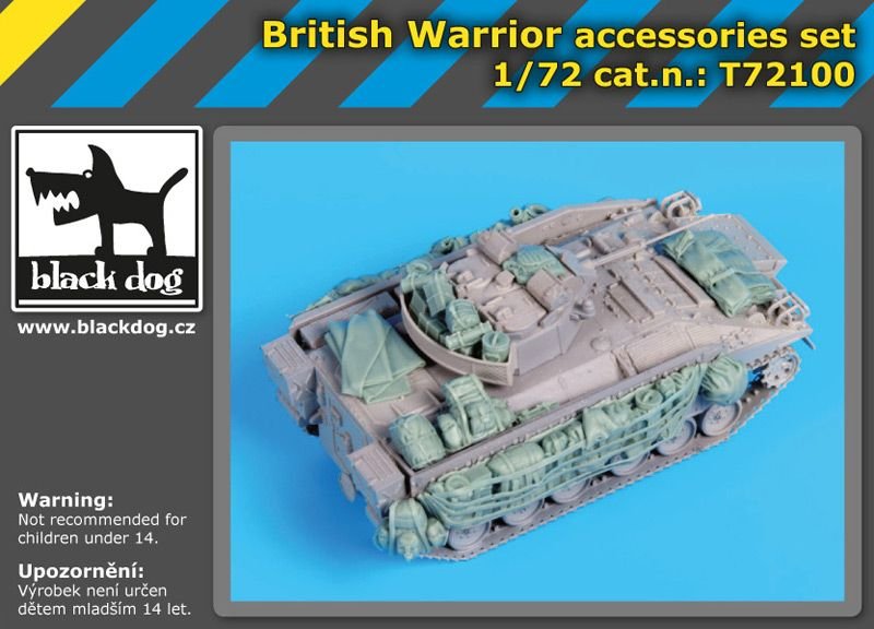 Ensemble d&amp;#39;accessoires Black Dog T72100 British Warrior pour maquette Trumpeter au 1/72 – Bild 2