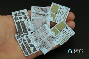 Intérieur imprimé en 3D et coloré sur papier décalcomanie Quinta Studio QD32147 F/A-18B (Academy) 1/32 – immagine 2