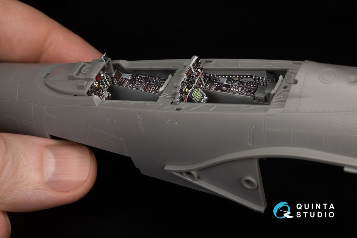 Quinta Studio QDS-48370 F-4E tardif sans DMAS Intérieur imprimé en 3D et coloré sur papier décalcomanie (Meng) (Petite version) 1/48 – Bild 13