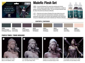 Vallejo 74102 Coffret de peinture pour maquettes Fantasy Pro Malefic Flesh 8 x 17 ml – image 3