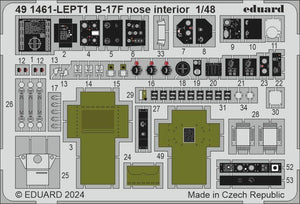 Eduard BIG49427 Nez alternatif pour B-17F (cadre X) PARTIE I EDUARD 1/48 – image 5