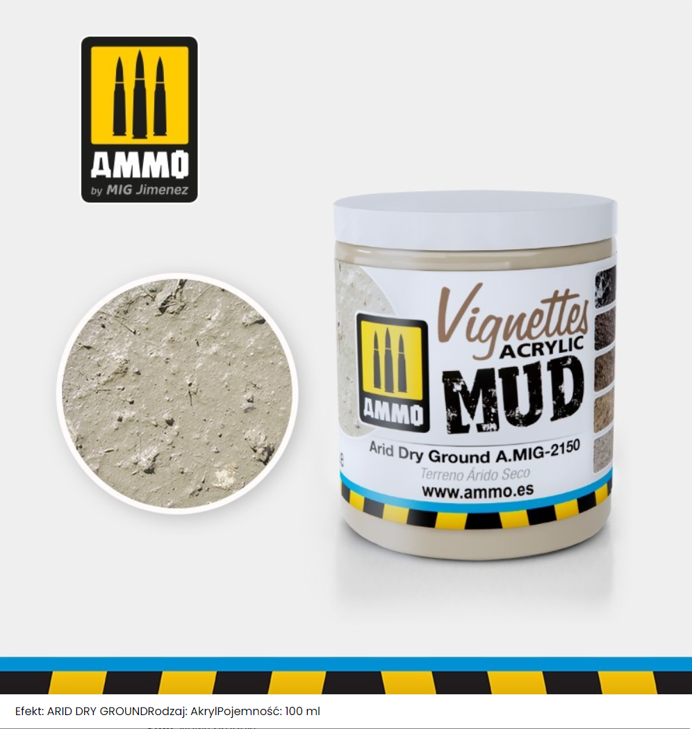 Munitions pour Mig 2150 TEXTURE : TERRE SEC ET ARIDIQUE 100 ml