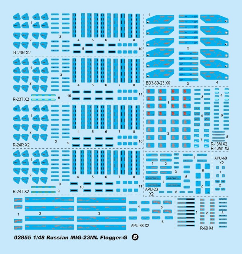 Trumpeter 02855 MIG 23ML Flogger G russe (1/48) – image 6