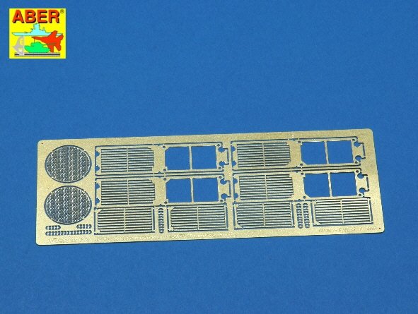 Grilles Aber 35G26 pour char allemand Standardpanzer E-75 ou E-50 (1/35)