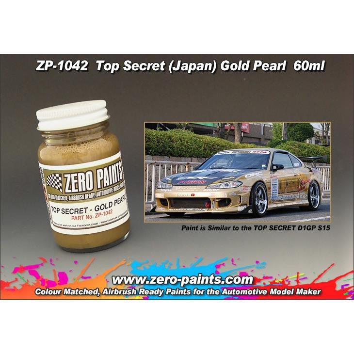 Peinture nacrée or Top Secret Zero Paints ZP-1042 60 ml