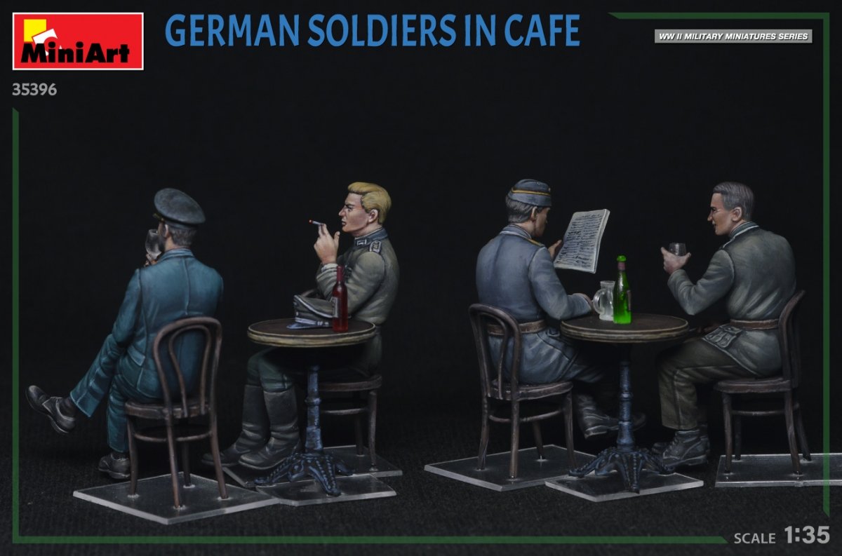 MiniArt 35396 SOLDATS ALLEMANDS DANS UN CAFÉ 1/35 – immagine 6