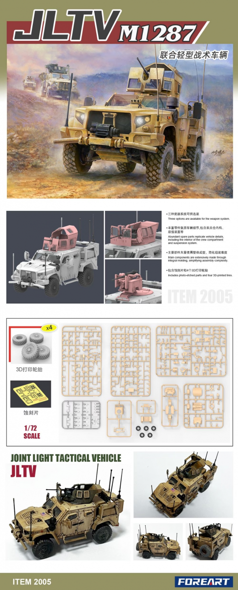 ForeArt 2005 M1278 JLTV Véhicule tactique léger interarmées 1/72 – image 2