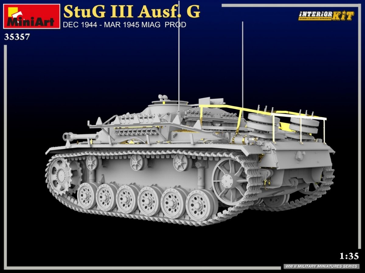 MiniArt 35357 StuG III Ausf. G DÉC. 1944 – MARS 1945 MIAG PROD. KIT D&amp;#39;INTÉRIEUR 1/35 – image 9