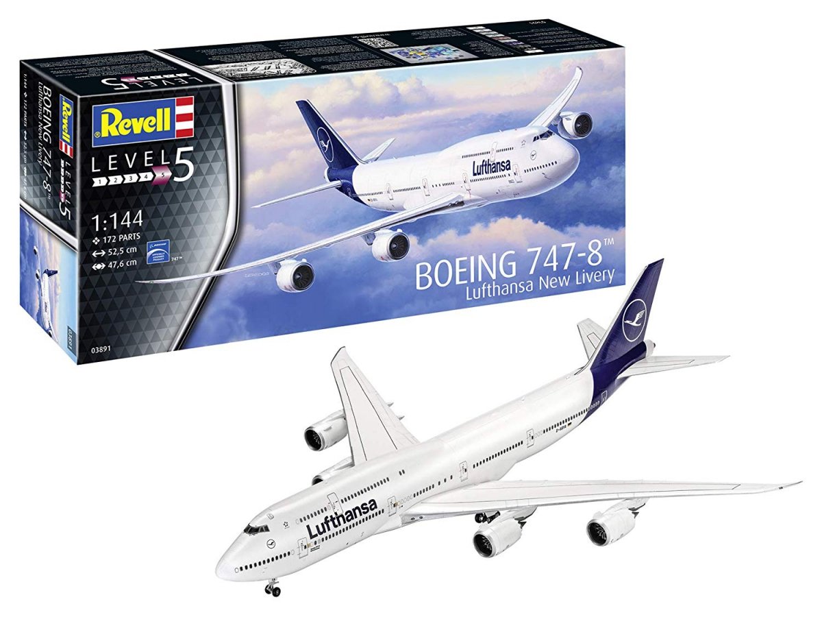 Revell 03891 Boeing 747-8 Lufthansa Nouvelle livrée (1/144) – image 2