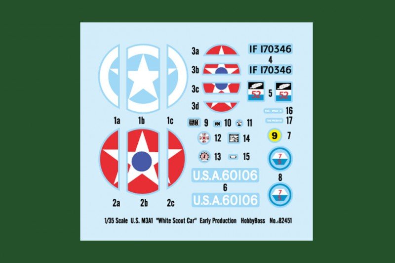 Hobby Boss 82451 U.S. M3A1 White Scout Car Early Production 1/35 – zdjęcie 2