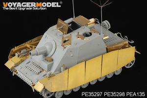 Jupes latérales pour Sturmpanzer IV Brummbar, version intermédiaire, modèle Voyager PEA135 (pour DRAGON 6460), échelle 1/35