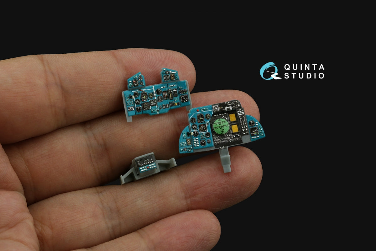 Intérieur imprimé en 3D et coloré sur papier décalcomanie Quinta Studio QDS-48504 MiG-31B (Hobby Boss) (Petite version) 1/48 – image 8