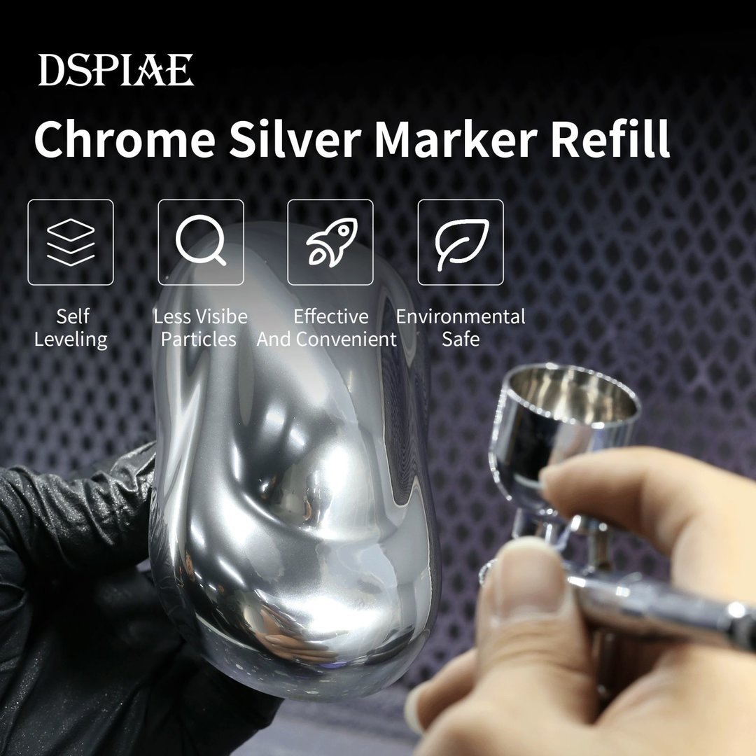 Recharge DSPIAE CR-10 Argent chromé pour marqueurs (10 ml) – image 7
